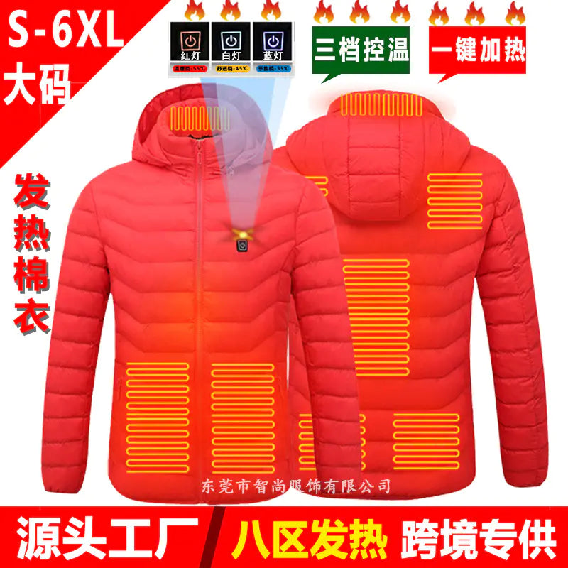 Smart Heated USB Jacket with Graphene for Winter