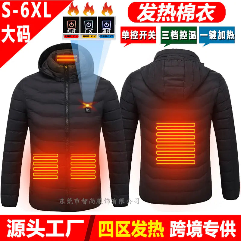 Smart Heated USB Jacket with Graphene for Winter