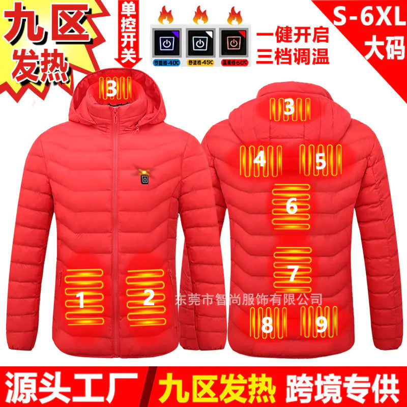 Smart Heated USB Jacket with Graphene for Winter