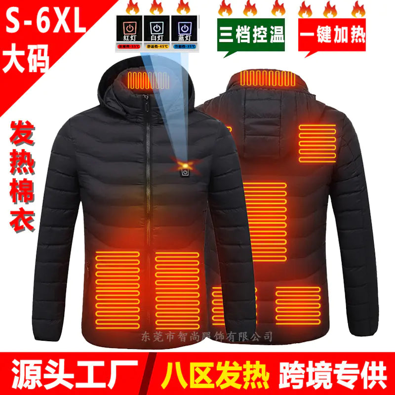 Smart Heated USB Jacket with Graphene for Winter