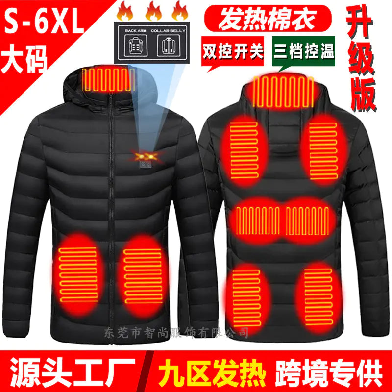 Smart Heated USB Jacket with Graphene for Winter