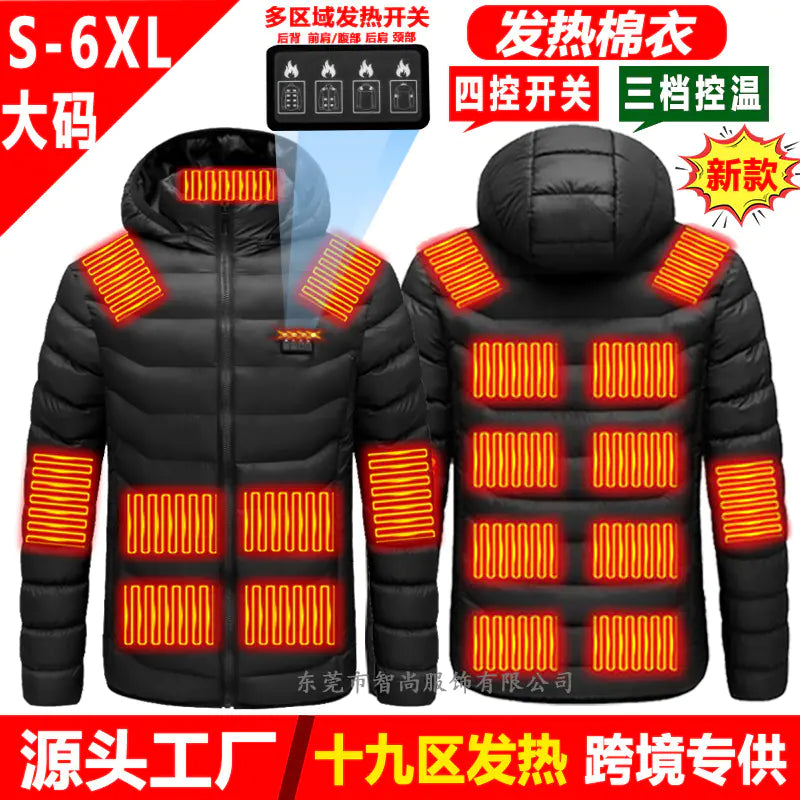 Smart Heated USB Jacket with Graphene for Winter