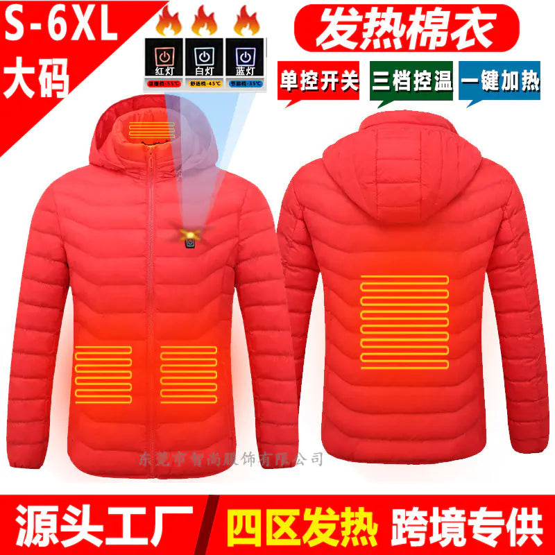 Smart Heated USB Jacket with Graphene for Winter