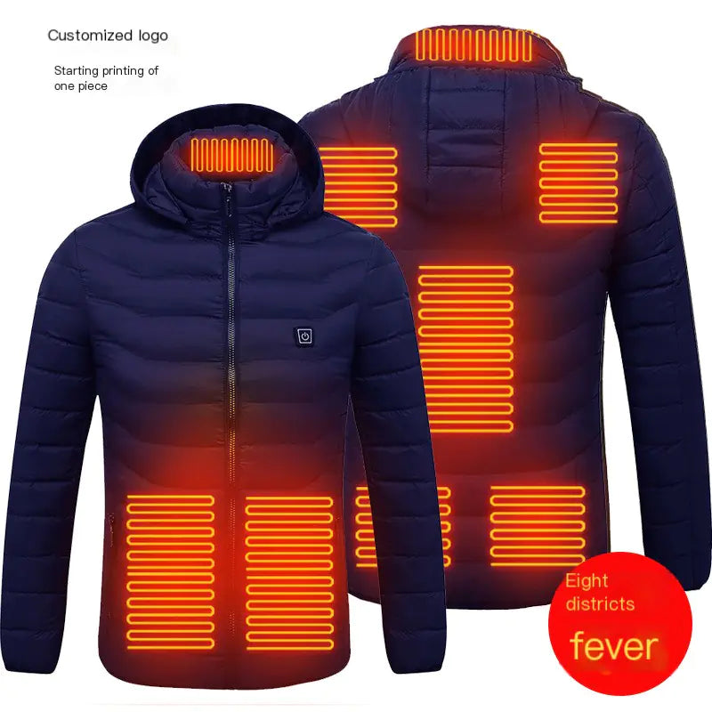 Smart Heated USB Jacket with Graphene for Winter