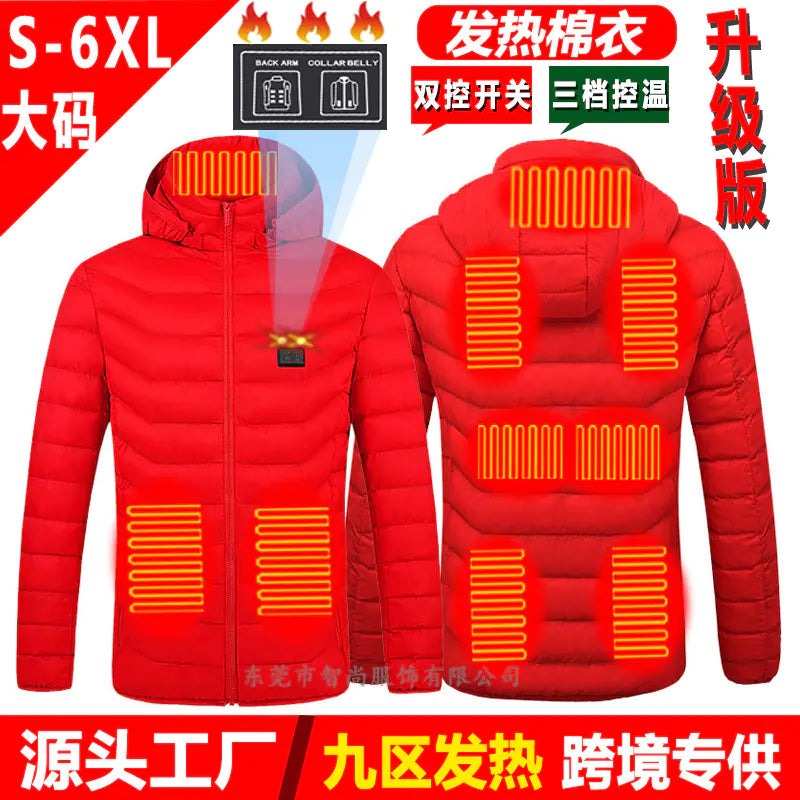 Smart Heated USB Jacket with Graphene for Winter